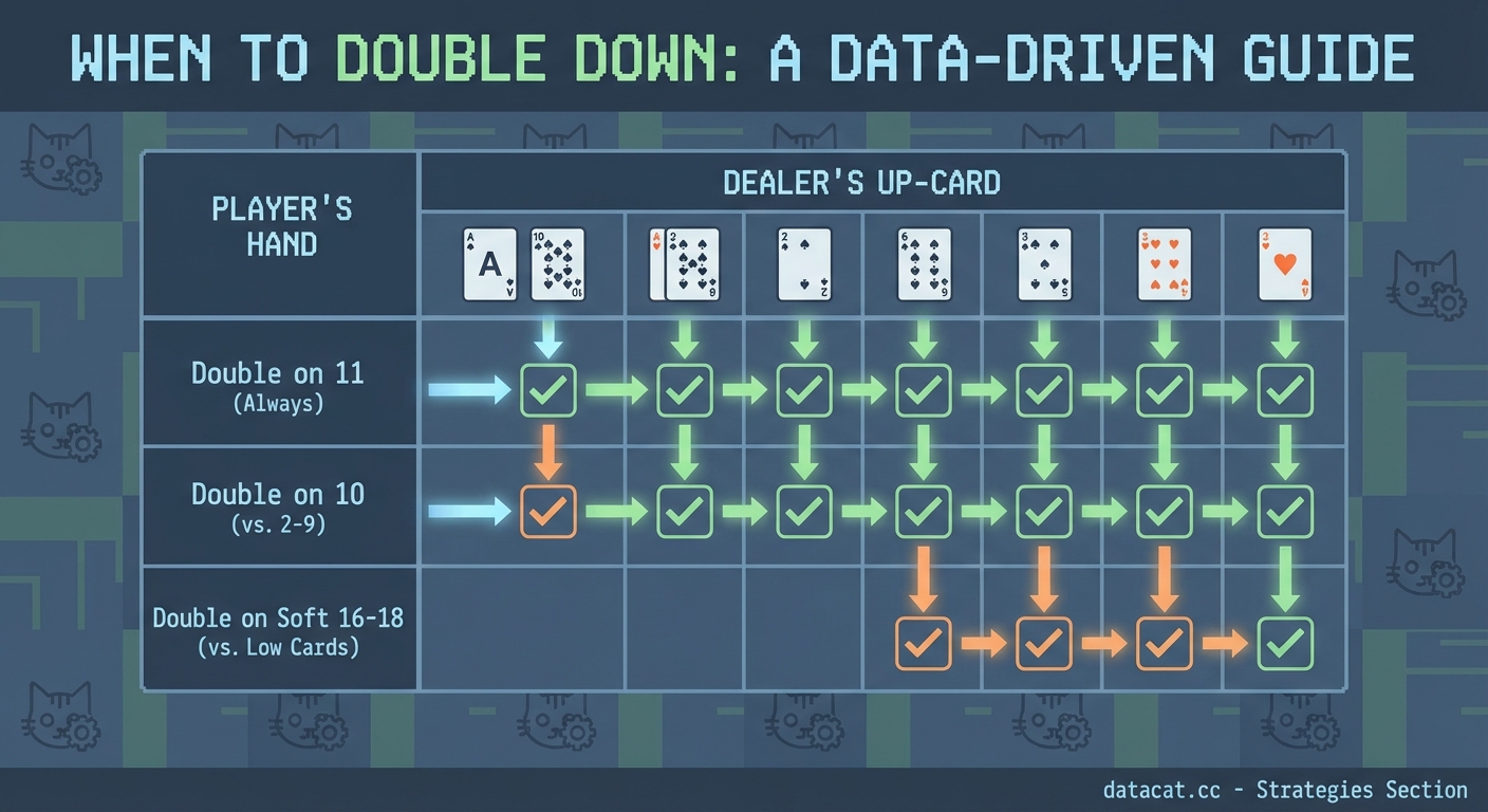 When Should You Double Down? A Data-Driven Blackjack Decision Guide - Illustration 1